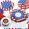 8-Piece Independence Day Diamond Painting Coasters with Holder – DIY American Flag Wooden Coaster Kit for Adults
